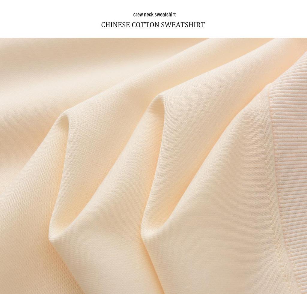 Unisex Korean Style Crewneck Sweatshirt: Casual, Classic, Minimalist, Loose Fit.