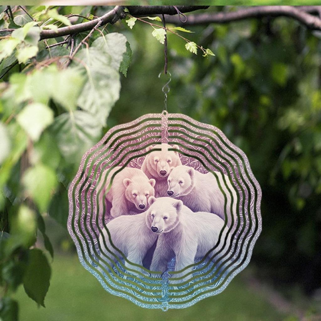 10 Inch Hanging Wind Chime for Outdoor Garden Decor Dynamic Design with 360 Hook Perfect for Spring and Summer Lawn Decoration