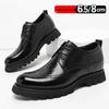 Herren 8cm Brogue Business Derby Schuhe - Schnürschuhe Rindsleder