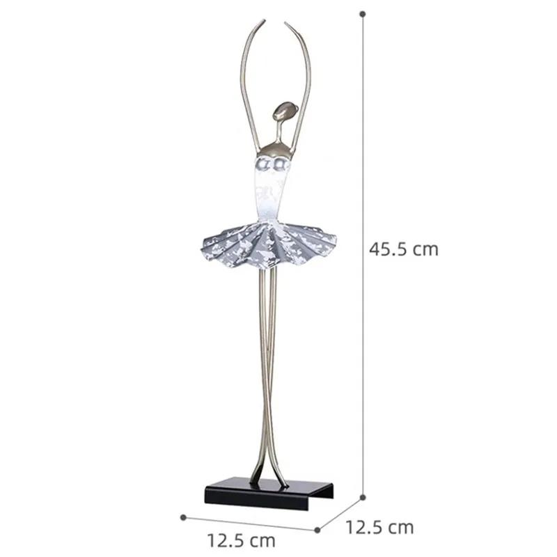 Minimalism Band Musician Figures Statue Desk Decoration Metal Crafts Ornaments Dancer Character Sculpture Modern Home Decor