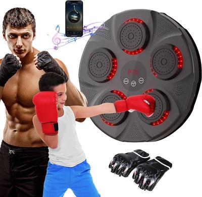 Musik-Boxmaschine mit Boxhandschuhen, intelligente Bluetooth-Boxausrüstung, wandmontierte Zieltrainings-Boxmaschine für Erwachsene, Kinder