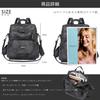 PU Perfect for A4 [BOTATA] Women's Backpack, Leather, Small, Waterproof, Commuting, Cute, Stylish, Size, Anti-Theft (NSSJB01-Blue)