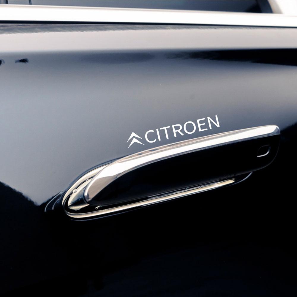 MGHK6 4pc Car Sticker Side Body Trunk Bumper Window Decoration Badge Decal For Citroen C1 C2 C3 C4 Picasso Berlingo C5 Aircross C4L C5