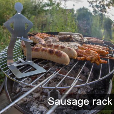 BBQ Wurst Rack Halter Wiederverwendbare Lustige Metallgabel zum Grillen BBQ Grill