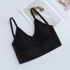 Big U Beauty Back Seamless Chest Wrap Tube Top Threaded Thin Shoulder Strap No Steel Ring Hollow Backless Sling Triangle Cup Bra Women