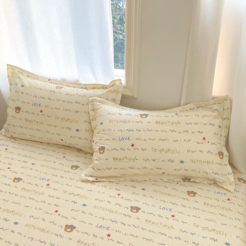 Cotton Pillowcases: Pure Cotton, Simple Style for Home, Dorms, Single & Double Rooms (Single/Pair)