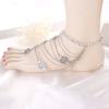 2 pcs Tassel Tassel Ankle Chain Light Luxury Foot Chain Charm Anklet with Pendant  Gifts