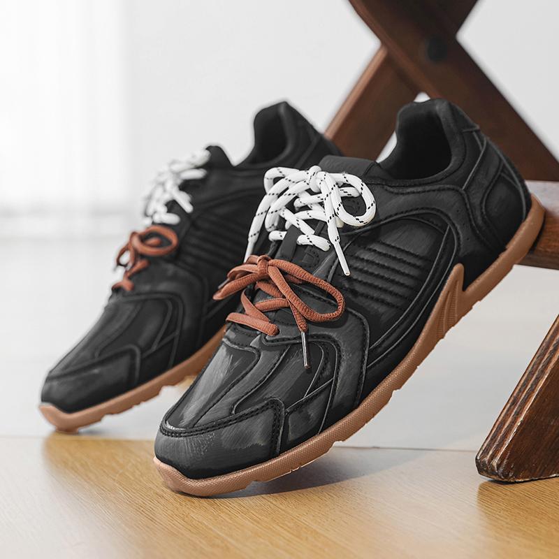 Vintage Distressed Men'S Sneakers Casual Soft Comfort Breathable Non Slip Fashion Holiday Gifts Preppy All Season Walking