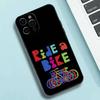 Cycling Bike Phone Case Silicone Soft For IPhone 17 16 15 14 13 12 11 X XR Plus Pro Max Plus