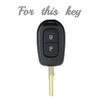 2 Buttons Tpu Car Key Cover Case Shell For Renault Duster Dacia Scenic Master Megane   Keychain