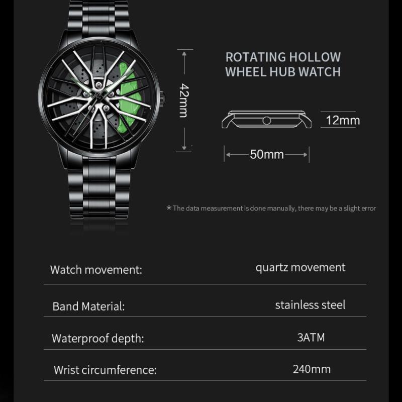 VA VA VOOM Personality Trend Boys Student Luminous Watch Darth Vader Wheel Hub Timely Watch