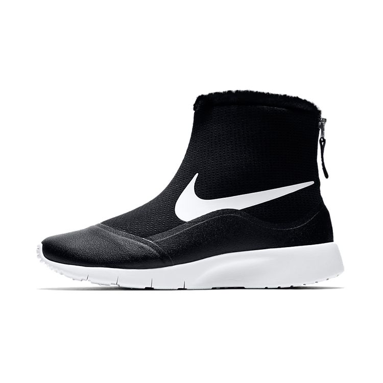 Nike Hi Comfortable Non-Slip High-Top Kids Casual Shoes Kids Sneakers Black White 922869-005