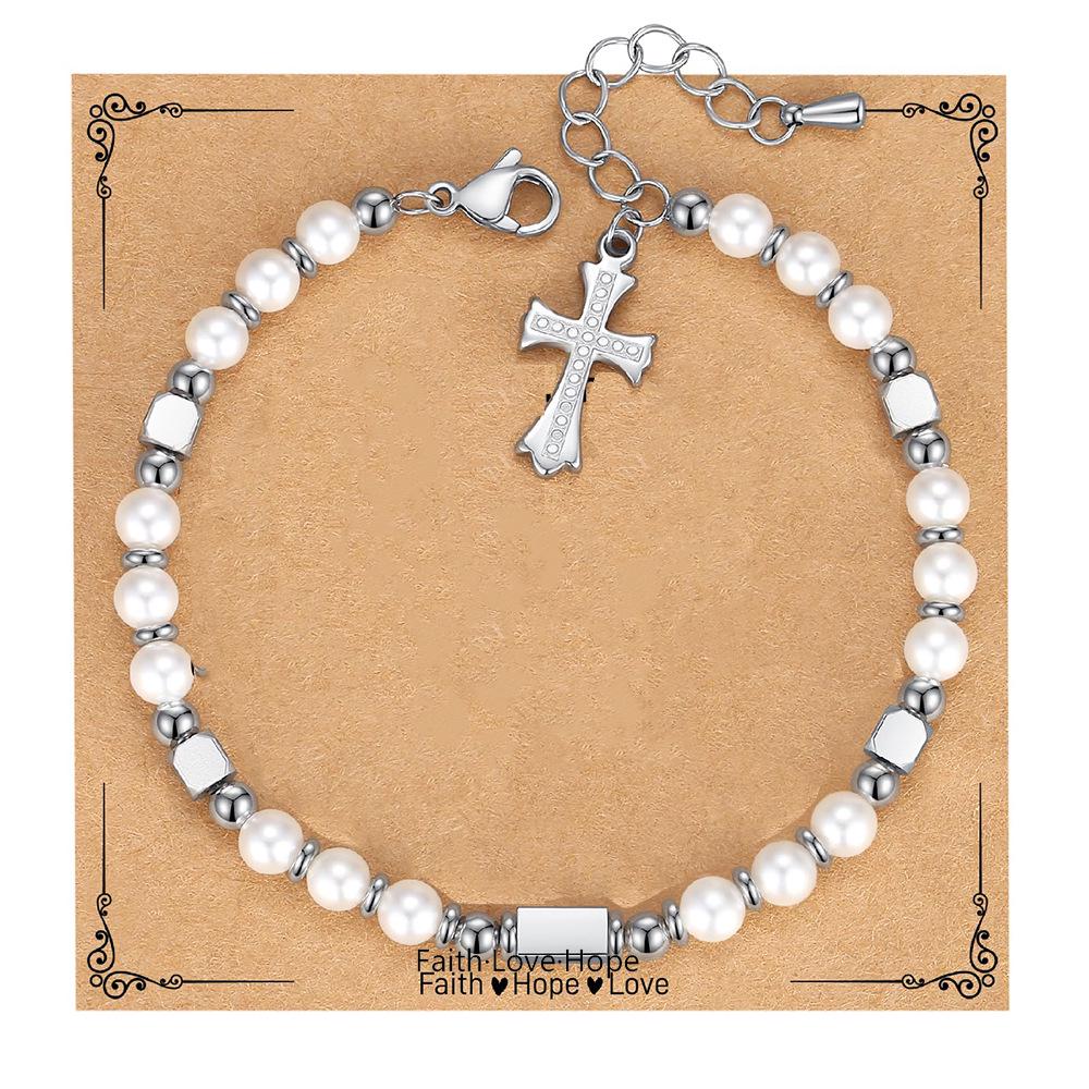 Bracelet de Couple Bohème 4MM: Pierre Naturelle Perlée avec Turquoise Zèbre Poudre et Acier Inoxydable