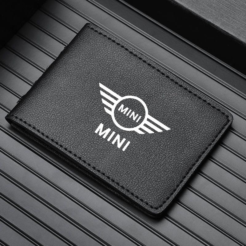 Car Driver's License Leather Cover ID Credit Card Storage Bag For MINI Cooper R56 F56 R50 JCW Cabrio Aceman Countryman Clubman vhdsg88