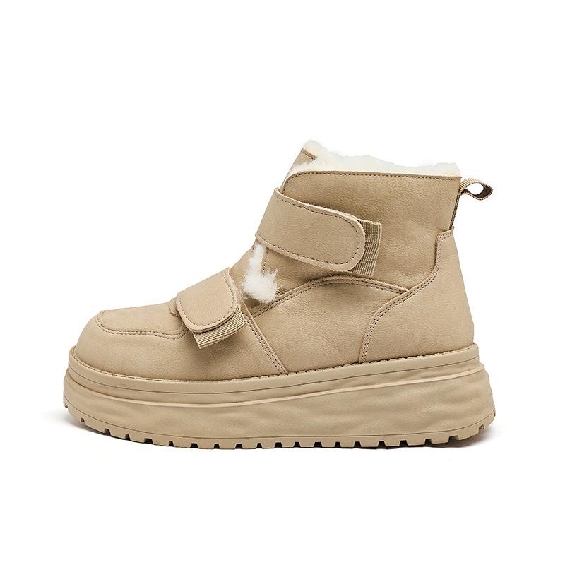 Augustine platform snow boots women's winter 2025 new velvet thickened outer wear cotton shoes short Martin boots