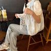 Fresh Color Vacation Tote Bag Large Capacity Shoulder Bag Literary Flower Embroidery Vest Bag  Men