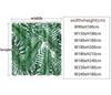 Funny Zebra Shower Curtain 60Wx72L Inch Fun Wild Animal in Bathtub Hilarious Cool Modern Tropical Green Leaves Plant Summer Bath