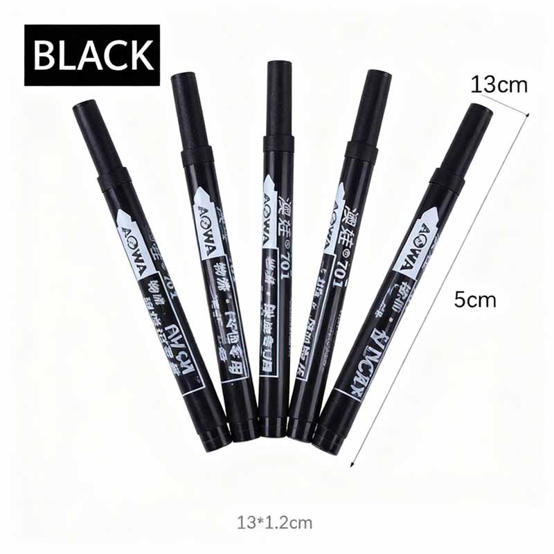 2mm Bold Tip Oil-Based Quick-Dry Waterproof Oil-Proof Permanent Marker for Plastic Metal & Wood Shipping Packaging & Coding