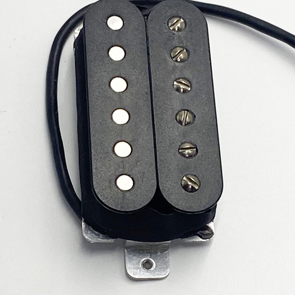 Micro Doublebobinage Guitare Électrique Série 5 Aluminium-Nickel-Cobalt 4 Conducteurs Doublebobinage Noir 50 mm × 52 mm