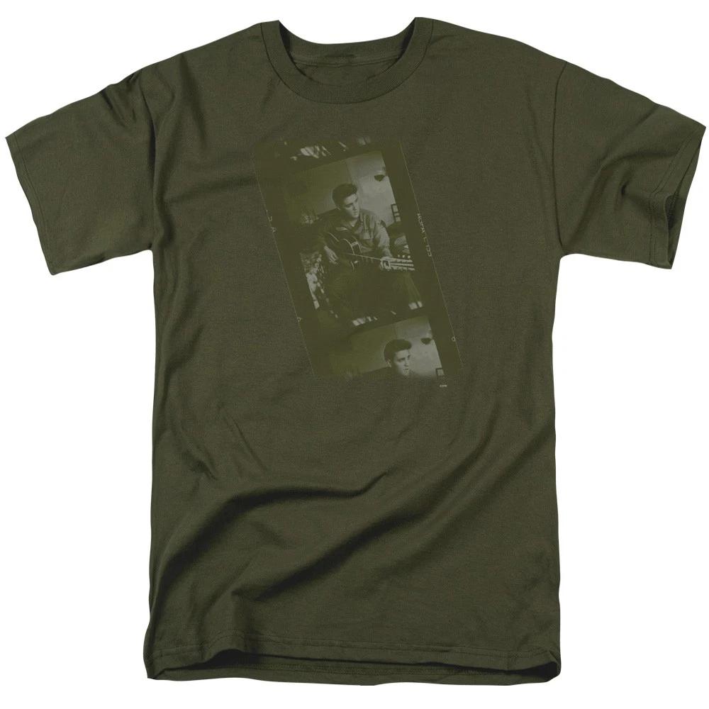 Elvis Presley - Army - Unisex Short Sleeve Children s T-shirt - Green 110