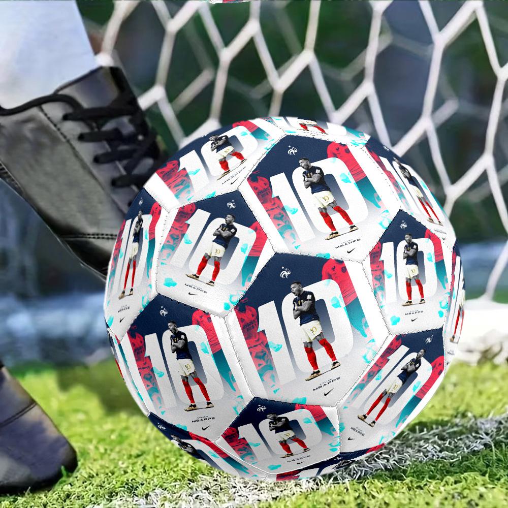 Mbappe1 Taglia 5 Pallone da Calcio Cucito a Macchina Universale Indoor/Outdoor Accessorio per Calcio