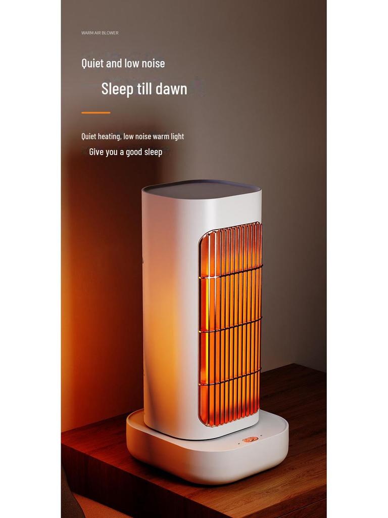 Portable Desktop Vertical Fan Heater - Quick Heating for Home or Dorm