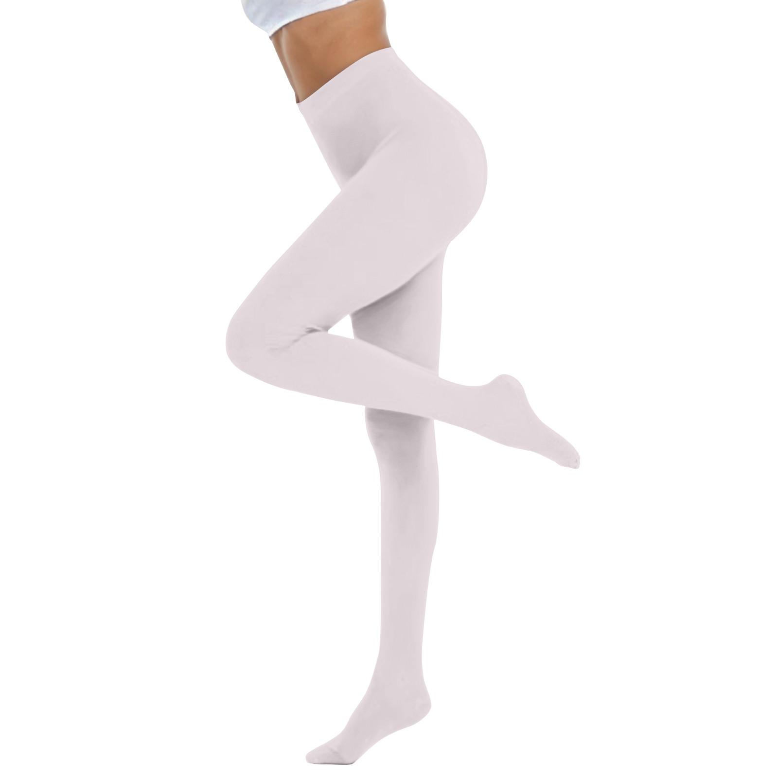 

Женские однотонные мягкие полупрозрачные колготки цветные колготки с высокой талией женские колготки One Size белый