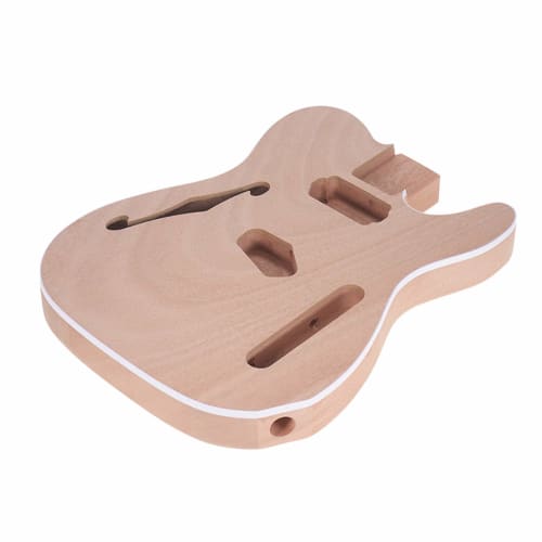 

XIXIAN F Guitar Unfinished Electric Guitar Body, Blank Guitar Body Barrel, DIY Mahogany and Composite Wood Body, Guitar Parts and Accessories for F Gu
