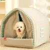 Hundehütte für den Winter, geschlossene Hundehütte für ganzjährige Nutzung, Hundebett für den Winter, Katzennestkissen