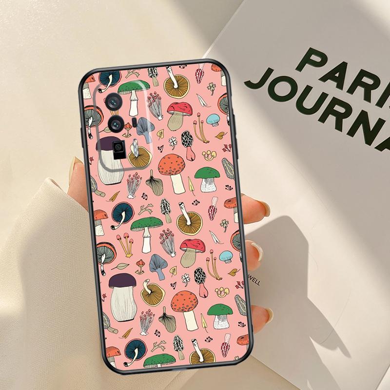 Mushroom Case For Xiaomi 15 14 Ultra 13T 14T 15T Pro 17 Pro Max POCO X7 Pro X3 X5 X6 F5 F6 F7 F8 Coque