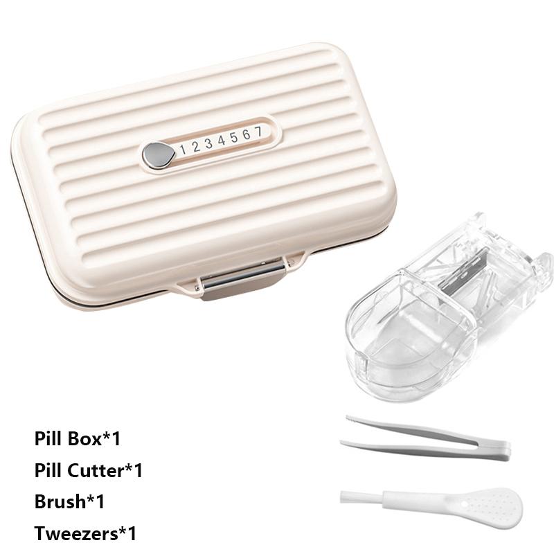 Portable Mini Pill Box Fashion Vitamin Pills Box Storage Box Pill Container Medical Kits For Health Travel Outdoor Supplies