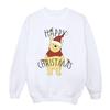 Disney Womens/Ladies Winnie The Pooh Happy Christmas Holly Sweatshirt