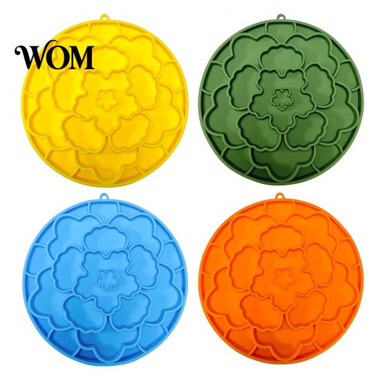 Multi-grid Slow Feeder Mat Pet Mat, Soft Silicone Dog Lick Prevents for Pets Choking, Dish Dogs Cats Kibbles Thick Treat Feeding And
