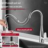 De'er Pull-Out Brass Kitchen Faucet with Dual Spray