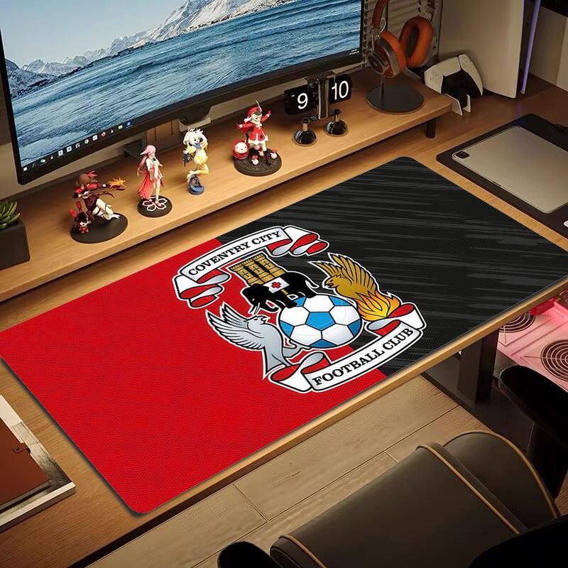 Coventry City Print Cushion Non-slip Laptop Tablet Big Mousepad XXL Mat Mini PC Playmat With Lock Edge