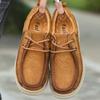 Herr Vandringsskor Bekväma Äkta Läder Utomhussneakers Herr Hög Kvalitet Snörning Enfärgade Verktyg Handgjorda Herrskor Vintage