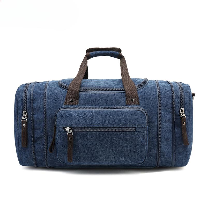 Breathable Canvas Travel Bag Casual Single Shoulder Duffle Trendy Men's Tote Bag