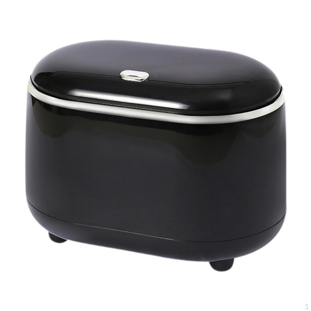 Desktop Trash Can Waste Bin Reusable Nonslip Rubbish Garbage Basket for Office