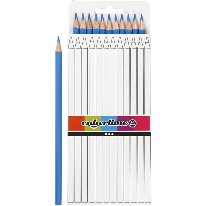 Crayons de couleur - COLORTIME - Réf 38576 - Triangulaires - Très bonne qualité