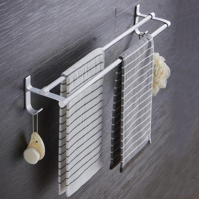 Accessori da bagno per portasciugamani con doppio portasciugamani con finitura a binario per montaggio a parete