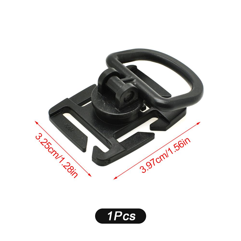 1 st/2 st Utomhusfläkt Laddningsbar D-spänne 360° Roterande Ficklampa Vattenrörsklämma Hängögla Spänne För MOLLE-band