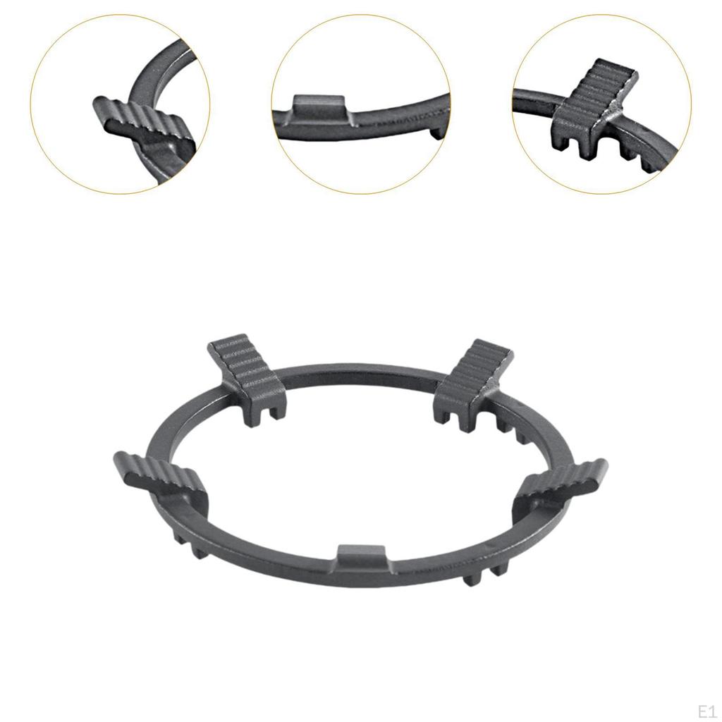 Gas Cooker Wok Support Ring Pot Bracket Lightweight Non Slip Sturdy Round Bottom Frying Pan Stand