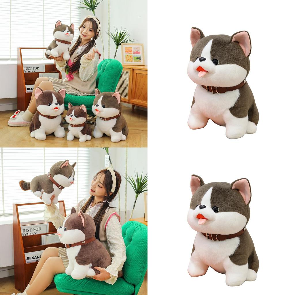 Cute Dog Plush Toy Huskies Animal Soft Stuffed Animal For Teens And Kids