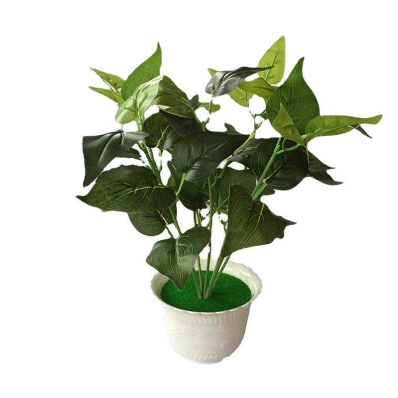 Pothos Evergreen Artificial Green Plant Pot With Realistic Foliage For Home Decor And Photography Props