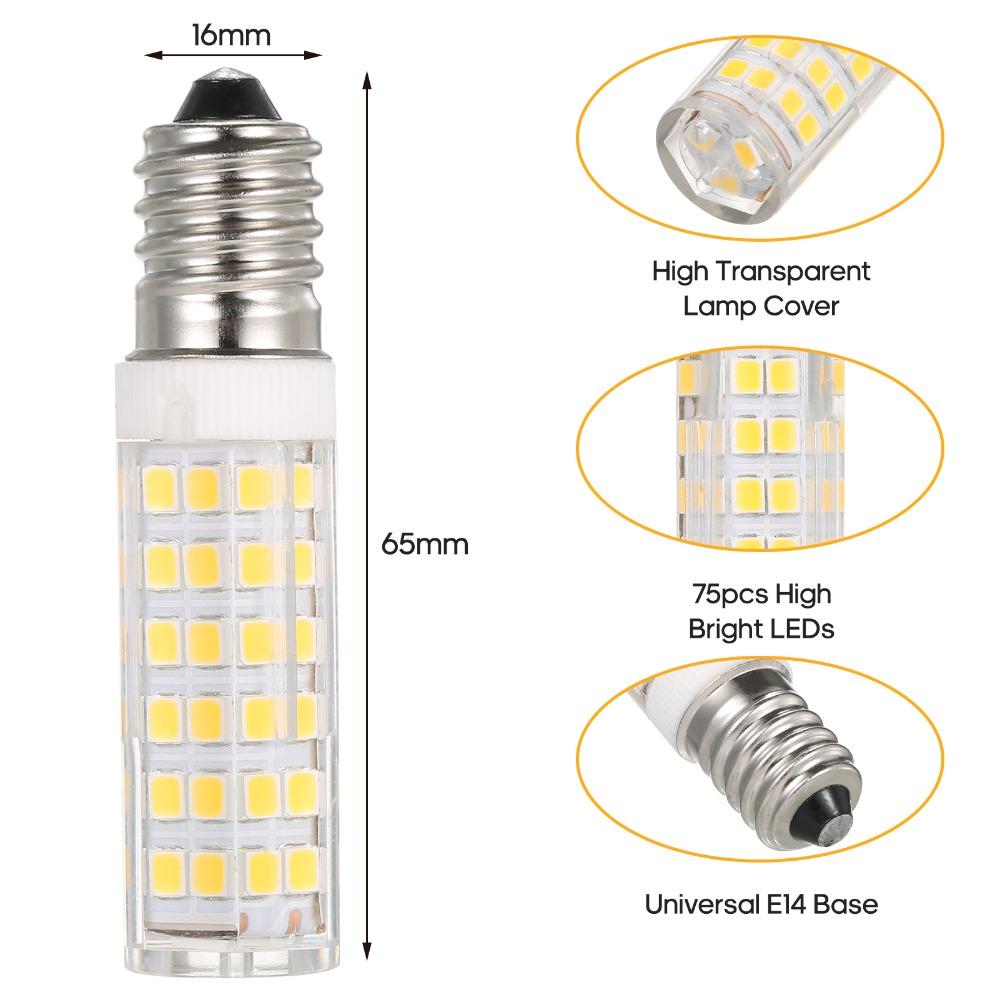 4PCS White E14 Base Light Bulb 9W Energy-Saving Lamp Bulb Easy Small Corn Lamps Pendant Light
