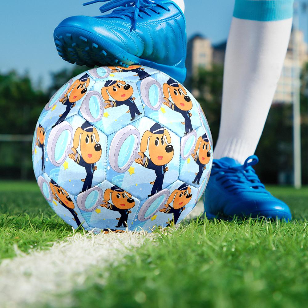 Sheriff Labrador Theme Size 5 Soccer Ball, Suitable for Both Indoor and Outdoor Matches, a Gift Suitable for Everyone.