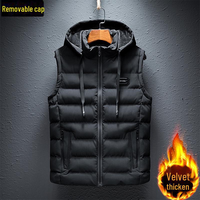 Gilet matelassé en coton style coréen pour homme - Mode Printemps, Automne, Hiver