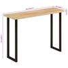 Console Table with Live Edge 105 x 33 x 76 cm Solid Mango Wood