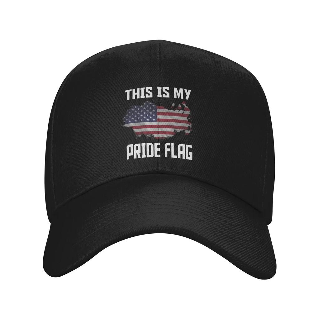Unisex This Is My Pride Flag USA America Th of July Merch Baseball Cap Snapback Hat Retro Formal Headwear Adjustable