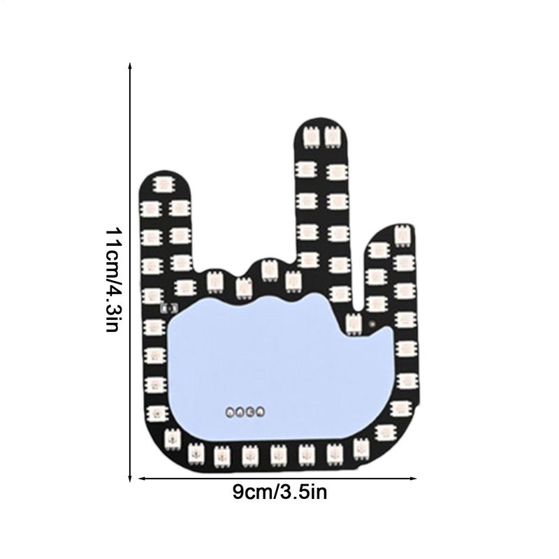 Hand Light For Car Funny LED Hand Sign With Remote Rear Window Sign Funny Finger Vehicle Accessories For Automotive Truck
